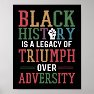 Zwarte Geschiedenis Is Een Erfenis Van Triomf Over Poster