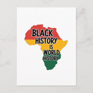 ZWARTE GESCHIEDENIS IS WERELDGESCHIEDENIS BRIEFKAART