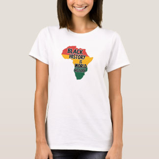 ZWARTE GESCHIEDENIS IS WERELDGESCHIEDENIS T-SHIRT