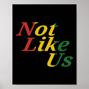 Zwarte geschiedenis Juneteenth Freedom Day niet zo Poster