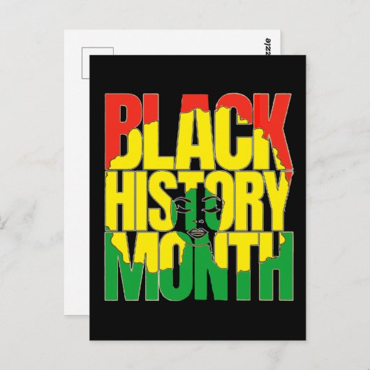 ZWARTE GESCHIEDENIS MAAND 2024 BRIEFKAART (Voorkant / Achterkant)