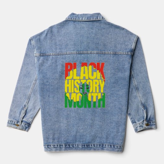 ZWARTE GESCHIEDENIS MAAND 2024 DENIM JACKET (Achterkant)
