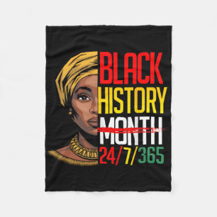 Zwarte Geschiedenis Maand 247365 Afrikaanse Melani Fleece Deken