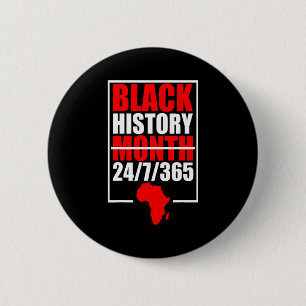 Zwarte Geschiedenis Maand 247365 Black History Mon Ronde Button 5,7 Cm