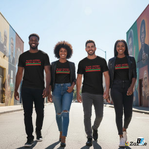 Zwarte Geschiedenis Maand 24/7/365 Afro-Amerikaa T-shirt
