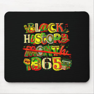 Zwarte geschiedenis maand 365 retro culturele trot muismat
