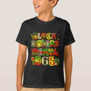 Zwarte geschiedenis maand 365 retro culturele trot t-shirt