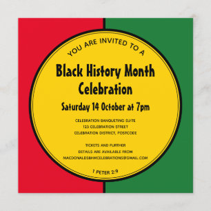 ZWARTE GESCHIEDENIS MAAND - Aangepersonaliseerde u Kaart