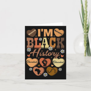 Zwarte geschiedenis maand Afrikaanse Amerikaanse f Kaart