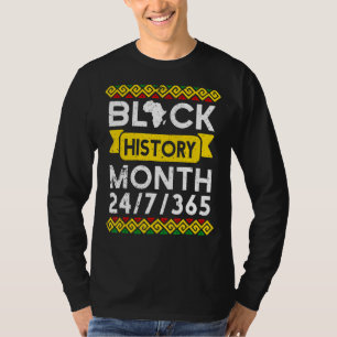 Zwarte geschiedenis Maand Afrikaanse Amerikaanse M T-shirt