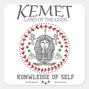 Zwarte geschiedenis Maand Afrikaanse kaart Vierkante Sticker