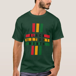 Zwarte geschiedenis Maand Afrikaanse vlag T-Shirt