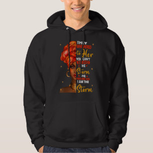 Zwarte Geschiedenis Maand Afrikaanse vrouw Afro ik Hoodie