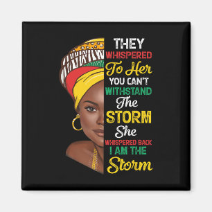 Zwarte Geschiedenis Maand Afrikaanse Vrouw Afro Ik Magneet