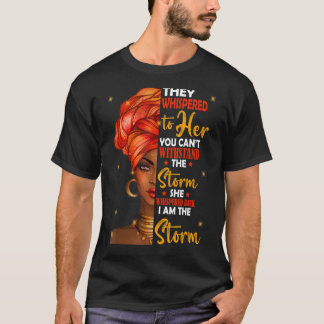 Zwarte Geschiedenis Maand Afrikaanse vrouw Afro ik T-shirt