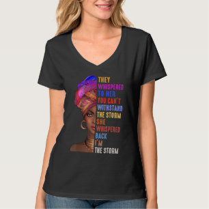 Zwarte Geschiedenis Maand Afrikaanse Vrouw Afro Ik T-shirt