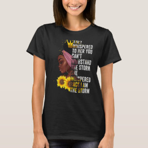 Zwarte Geschiedenis Maand Afrikaanse vrouw Afro ik T-shirt