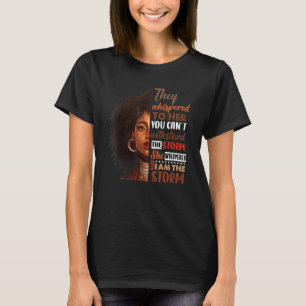 Zwarte Geschiedenis Maand Afrikaanse vrouw Afro ik T-shirt