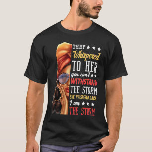 Zwarte Geschiedenis Maand Afrikaanse vrouw Afro ik T-shirt