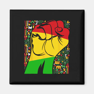 Zwarte Geschiedenis Maand Afrikaanse Vuist Krachti Magneet