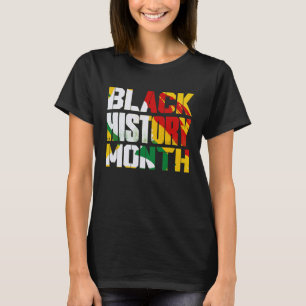 Zwarte geschiedenis Maand Afrikaanse wortels Melan T-shirt
