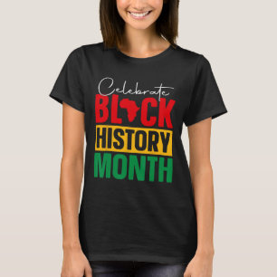 Zwarte-Geschiedenis, maand Afrikaanse Zwarte Pride T-shirt