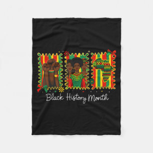 Zwarte Geschiedenis Maand Afro-Amerikaans Ik Heb D Fleece Deken