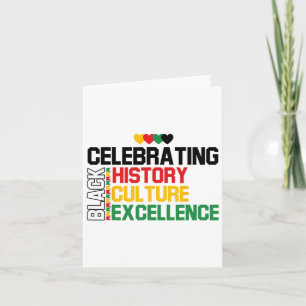 Zwarte geschiedenis maand Afro-Amerikaanse C Kaart