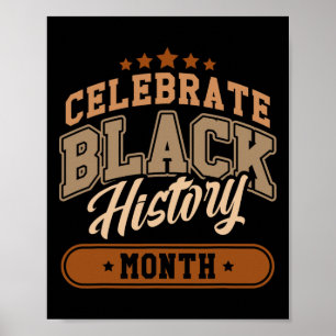 Zwarte Geschiedenis Maand Afro-Amerikaanse Geschie Poster