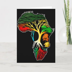 Zwarte Geschiedenis Maand Afro-Amerikaanse Vooroud Kaart