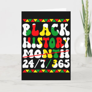 Zwarte Geschiedenis Maand Afro Melanine Zwarte Vro Kaart