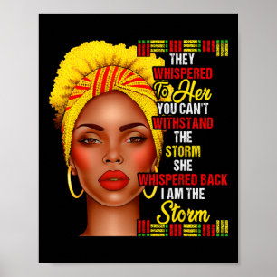 Zwarte Geschiedenis Maand Afro Zwarte Vrouwen Meis Poster