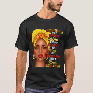 Zwarte Geschiedenis Maand Afro Zwarte Vrouwen Meis T-shirt