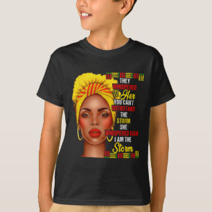 Zwarte Geschiedenis Maand Afro Zwarte Vrouwen Meis T-shirt