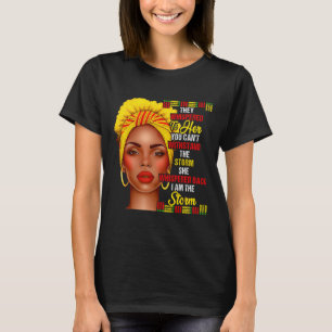 Zwarte Geschiedenis Maand Afro Zwarte Vrouwen Meis T-shirt