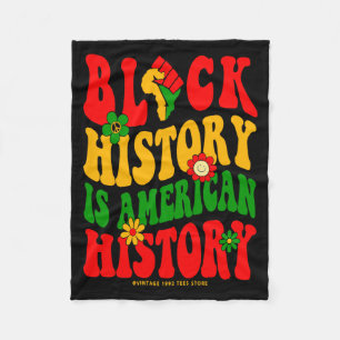 Zwarte Geschiedenis Maand Blm Melanine Trots Afrik Fleece Deken