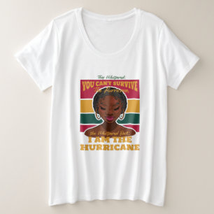 Zwarte Geschiedenis Maand Citaat, Melanine Vrouw O Grote Maat T-shirt
