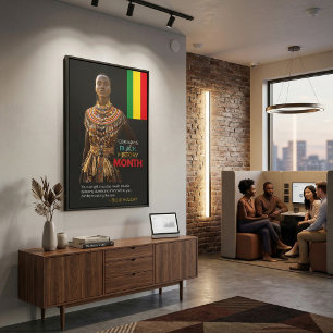 Zwarte Geschiedenis Maand citaten Afrika Canvas Afdruk
