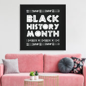 Zwarte geschiedenis Maand Design Afbeelding Afbeel Canvas Afdruk (Insitu (Woonkamer))