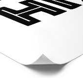 Zwarte geschiedenis Maand Design Afbeelding Afbeel Poster (Hoek)