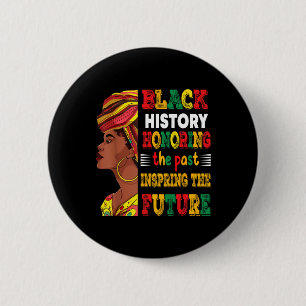 Zwarte Geschiedenis Maand Eert Verleden Inspireert Ronde Button 5,7 Cm