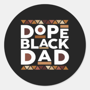 Zwarte Geschiedenis Maand Familie Matching Melanin Ronde Sticker