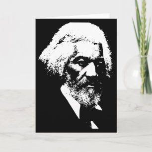 Zwarte Geschiedenis Maand Frederick Dougl Silhouet Kaart