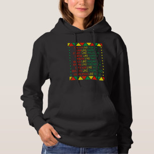 Zwarte geschiedenis Maand geprezen Afrikaanse Amer Hoodie