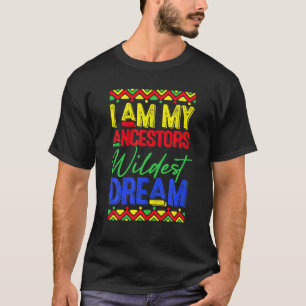Zwarte geschiedenis maand Junenth Women Ancestors T-shirt