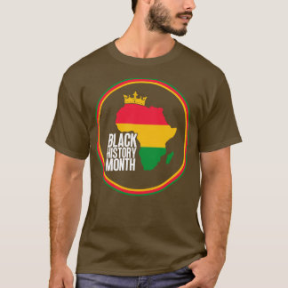 Zwarte geschiedenis maand kaart 13 t-shirt