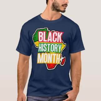 Zwarte geschiedenis maand kaart 1 t-shirt