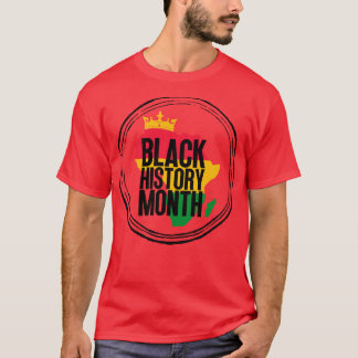 Zwarte geschiedenis maand kaart 49 t-shirt