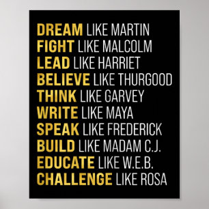 Zwarte Geschiedenis Maand Kinderen Trots Afrikaans Poster