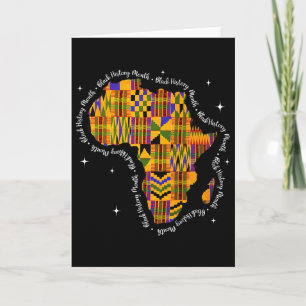 Zwarte Geschiedenis Maand Kleurrijke Afrika Kaart